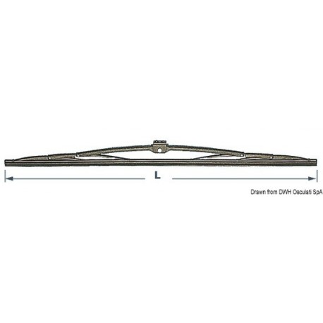 Balais en inox chromé noir pour correspondre avec les bras DOGA