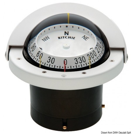 Compas RITCHIE Navigator 4' 1/2 (114 mm) avec compensateurs et éclairage
