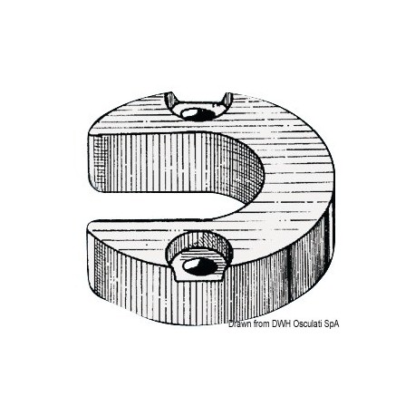 Anode pied pour Mercruiser/Alpha