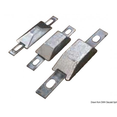 Anodes rectangulaires avec encoche