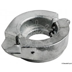 Anode en deux pièces pour sail drive, collier ø 107 mm.