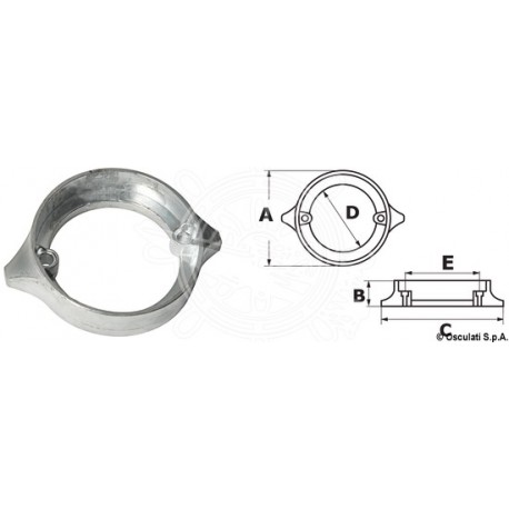 Anode pour Volvo Penta Duo Prop (réf. orig. 875821-1)