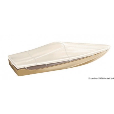 Bâche TESSILMARE pour bateaux avec pare-brise et Day Cruiser.