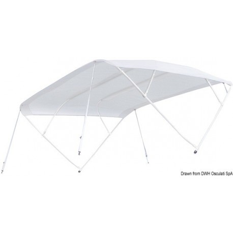Biminis « Shade Master Fish » spécialement conçus pour bateaux à plat-bord bas à pilotage debout