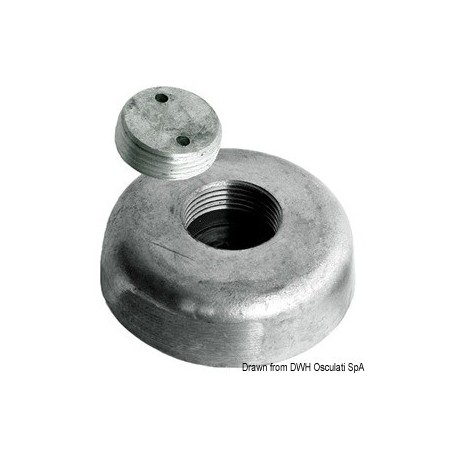 Anode avec fixation escamotable