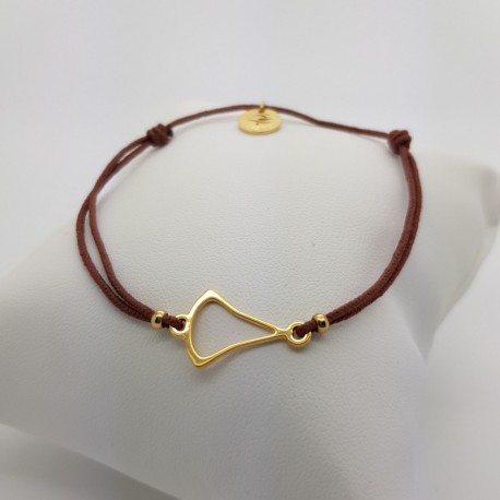 Bracelet cordon minimaliste - Doré