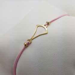 Bracelet cordon minimaliste - doré