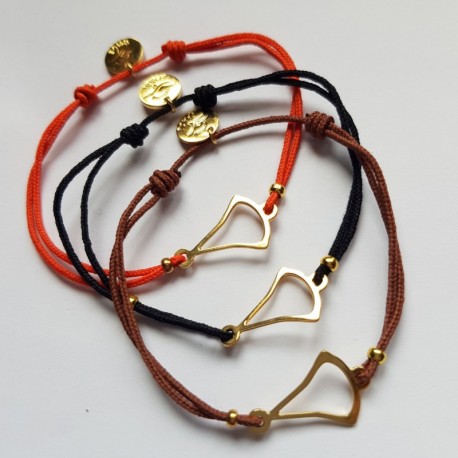 Bracelet cordon minimaliste - Doré