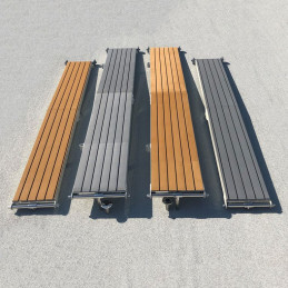 Passerelle légère en alu pliable avec revêtement mousse 3M