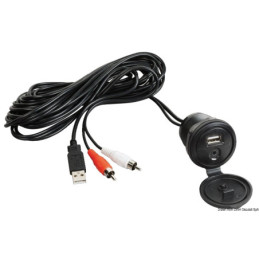 CÃ¢ble USB-AUX supplément.avec façade étanche