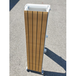 Passerelle légère blanche en alu pliable avec revêtement mousse 3M