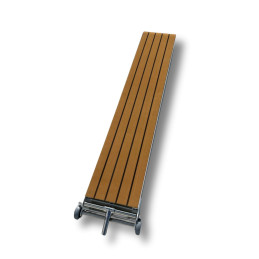 Passerelle légère blanche en alu pliable avec revêtement mousse 3M