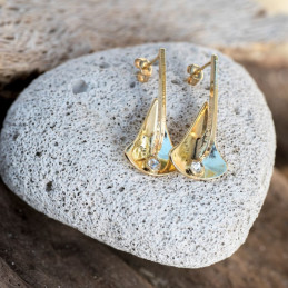 Boucles d'oreilles Ancre - doré