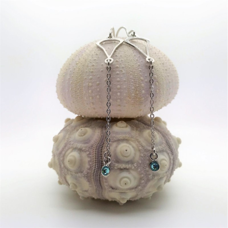Boucles d'oreilles Minimalistes - rhodié