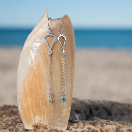 Boucles d'oreilles Minimalistes - rhodié