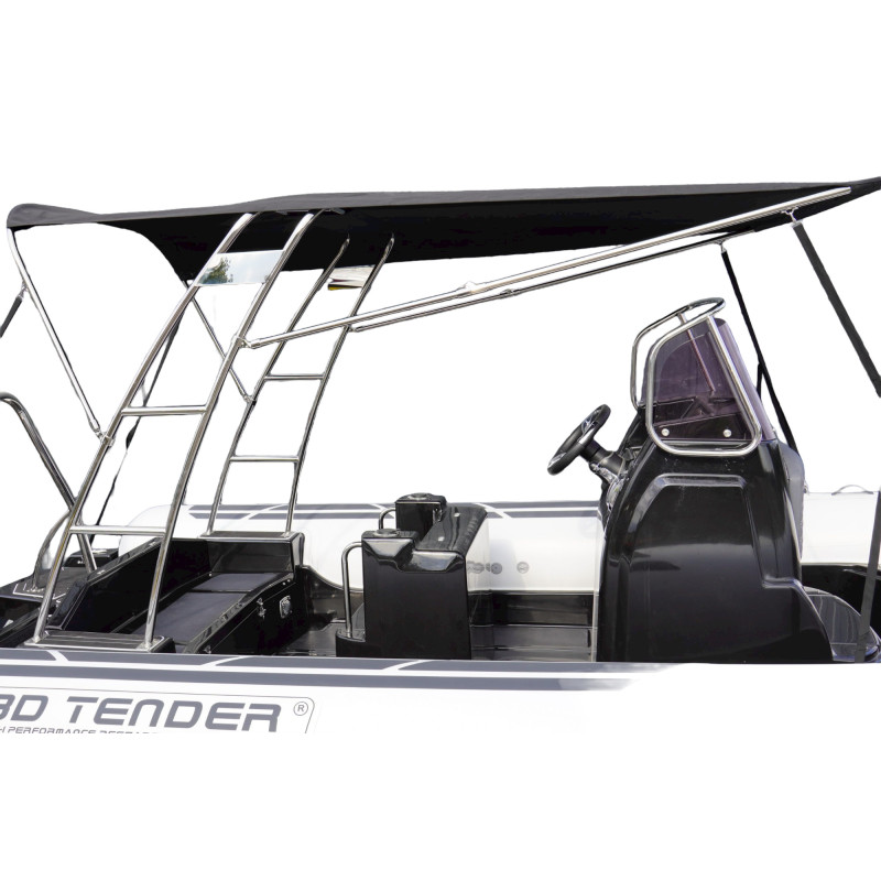 Roll bar / Bimini pour annexe DREAM (SUMBRELLA NOIR) - 3D TENDER