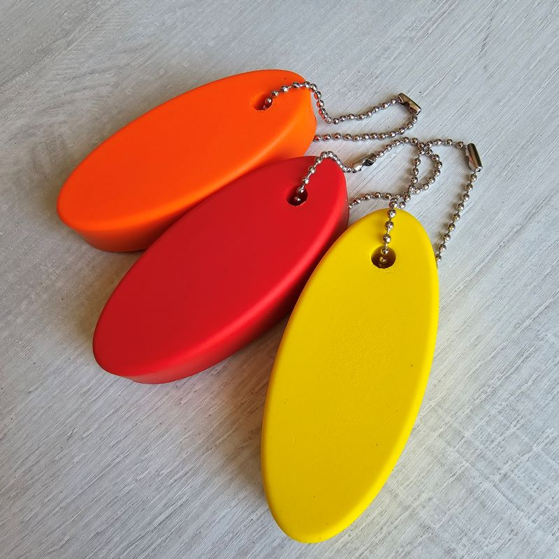 Porte-clés flottant ovale