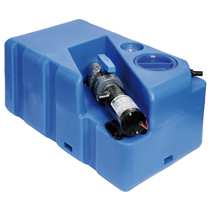 Réservoir des eaux usées avec broyeur horizontal