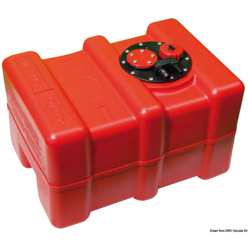 Réservoir pour carburant en eltex orange homologué CE