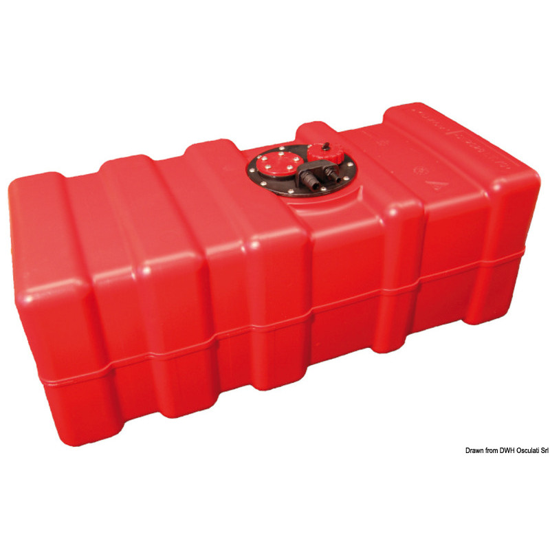 Réservoir pour carburant en eltex orange homologué CE