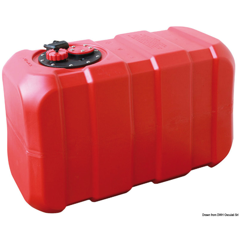 Réservoir pour carburant en eltex orange homologué CE