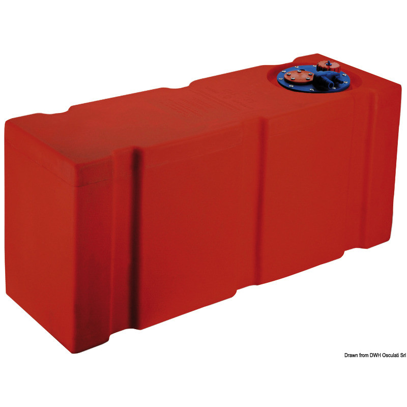 Réservoir pour carburant en eltex orange homologué CE