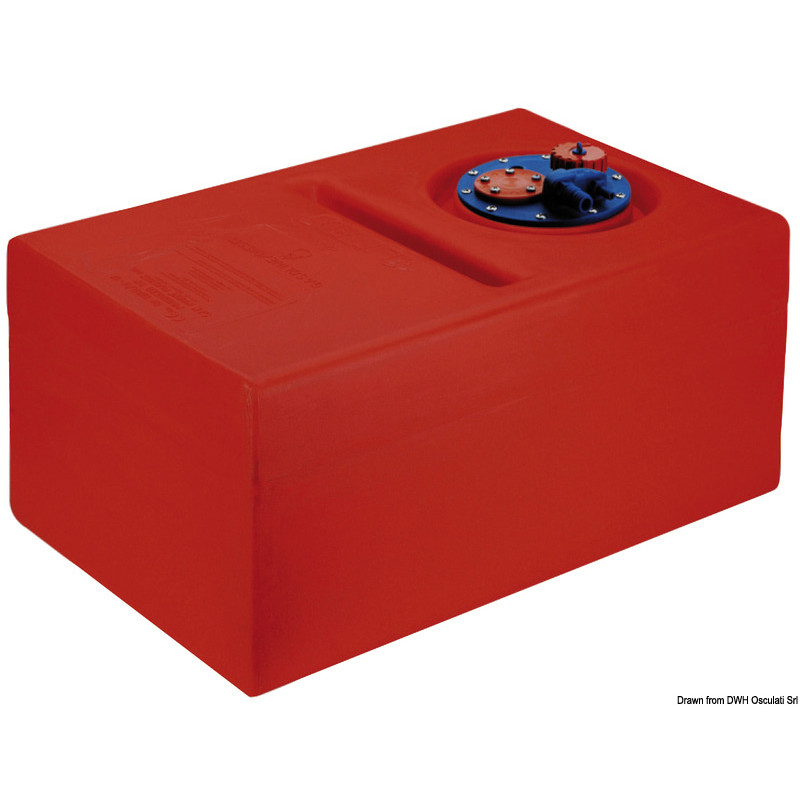 Réservoir pour carburant en eltex orange homologué CE