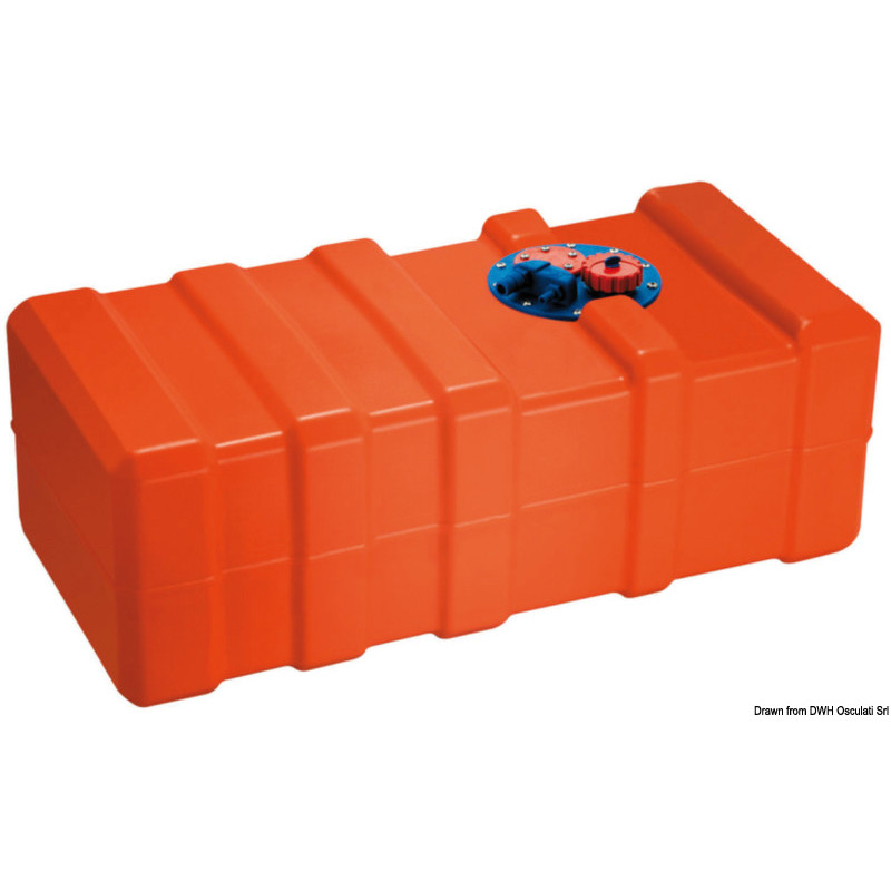 Réservoir pour carburant en eltex orange homologué CE
