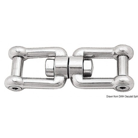 Émerillon en inox AISI 316 poli miroir