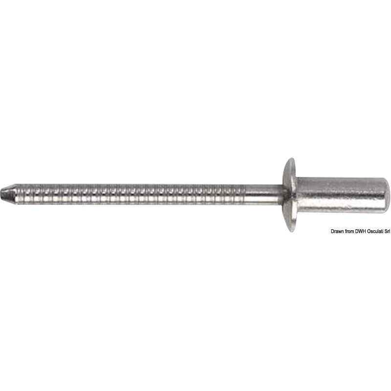 Rivets en inox, tête normale