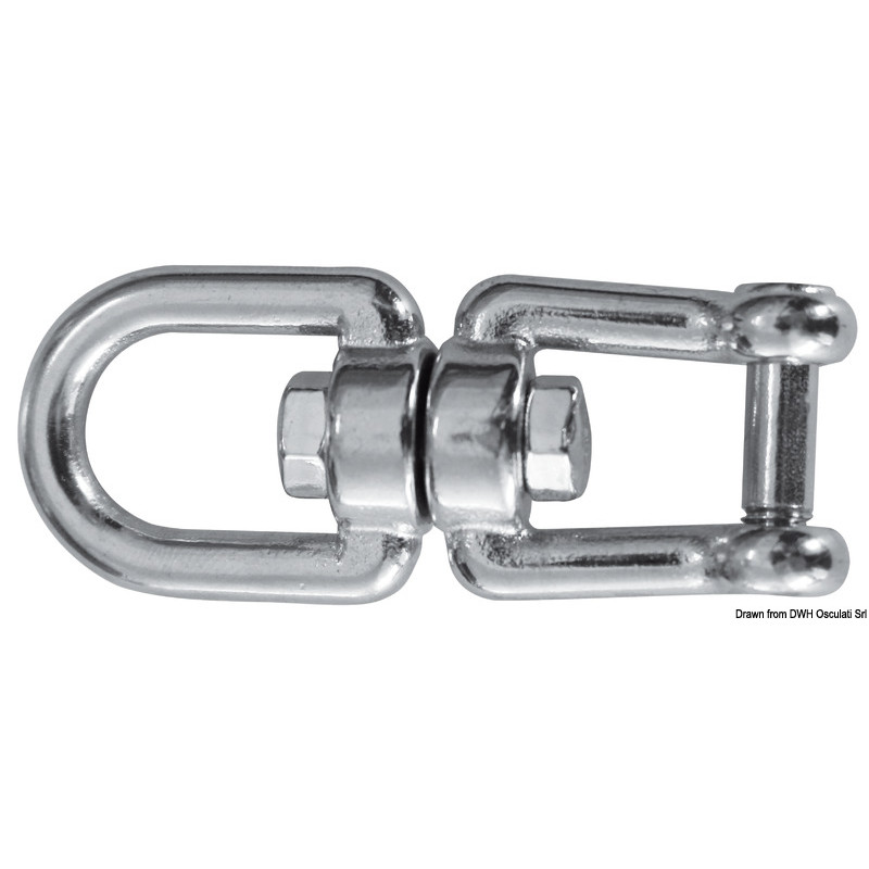 Émerillon en inox AISI 316 poli miroir