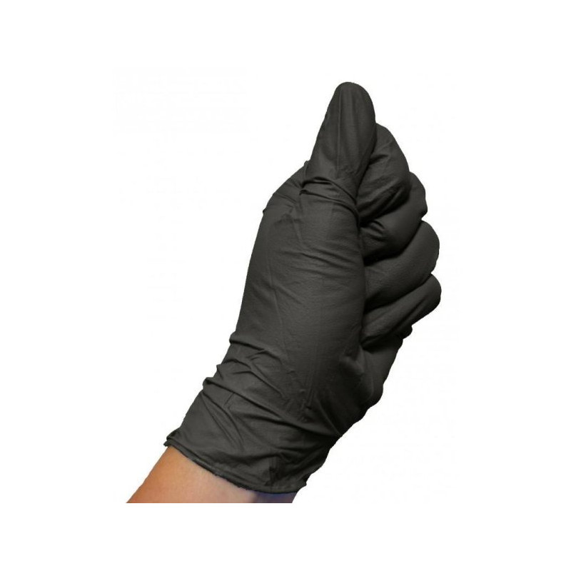 Gants nitrile noirs Colad