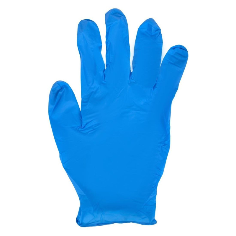 Gants nitrile bleus - ultra résistants