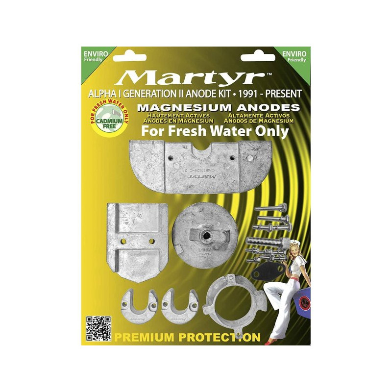 kit anodes embases inboard - MARTYR