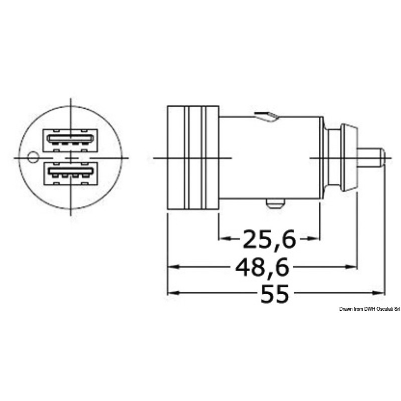 Adaptateur prise de courant vers USB