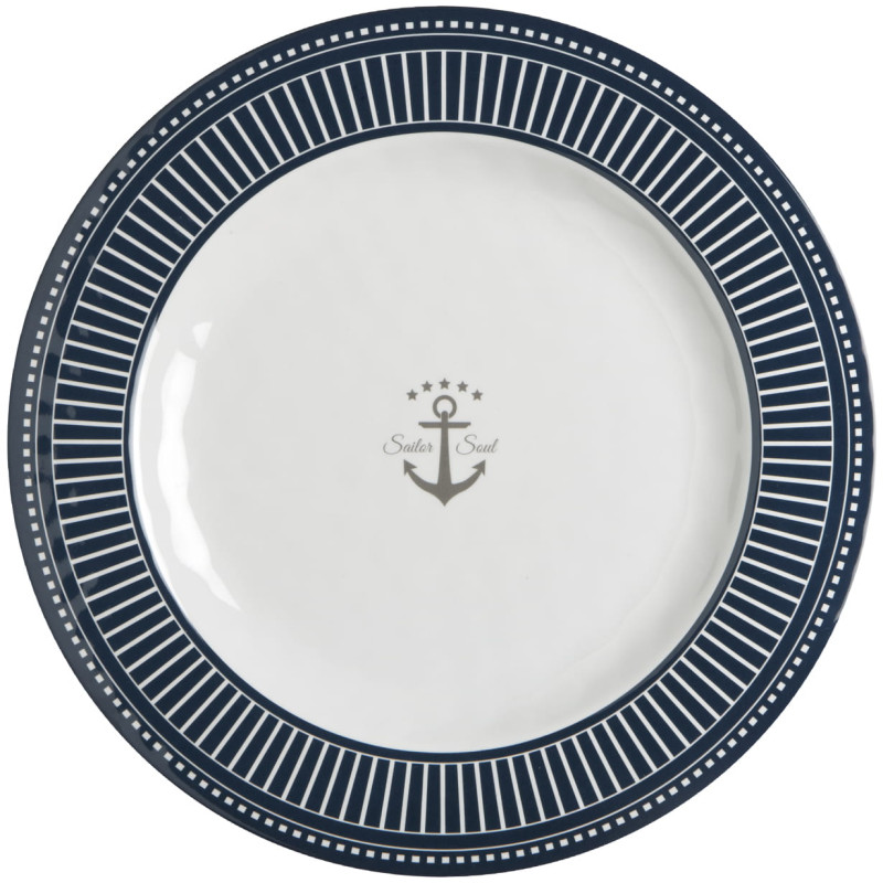 6 assiettes plates Sailor Soul - Marine Business