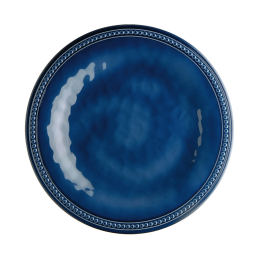 6 Assiettes à dessert Mélaminé Harmony Perla BLEU | MARINE BUSINESS