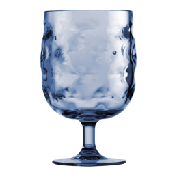 6 Verres à pied Moon Bleu - Marine Business