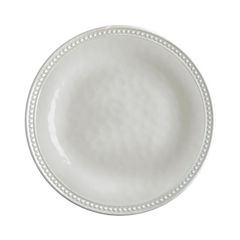 6 Assiettes à dessert Mélaminé Harmony Perla BLANC | MARINE BUSINESS