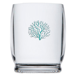 Set 6 verres à eau Mare Bleu corail - MARINE BUSINESS