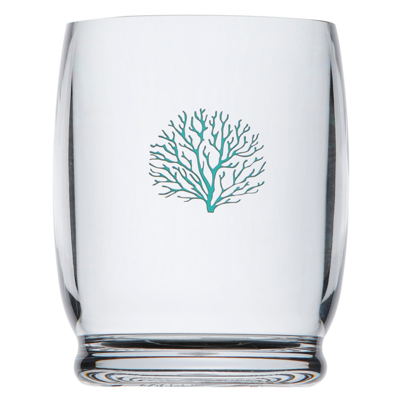 Set 6 verres à eau Mare Bleu corail - MARINE BUSINESS