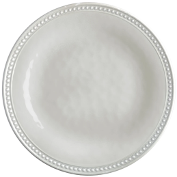 6 Assiettes Plates Mélaminé Blanc Harmony Perla | MARINE BUSINESS