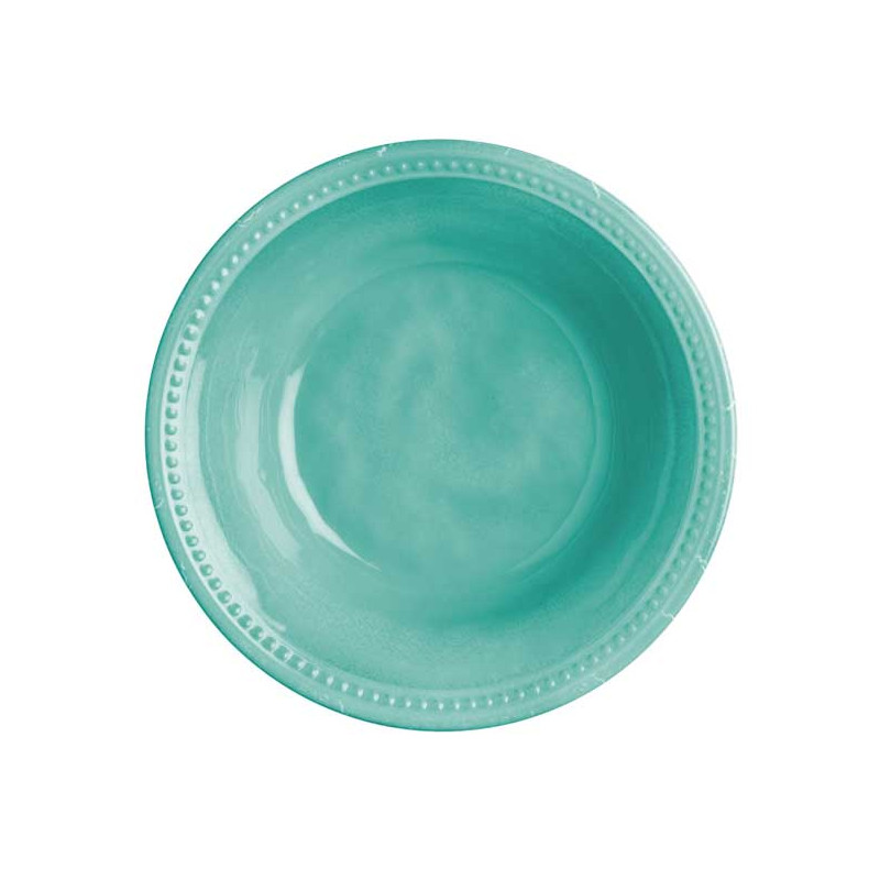6 Assiettes creuses Mélaminé Turquoise Harmony Perla | MARINE BUSINESS