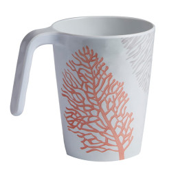 6 Mugs Mélaminé Corail Orange Harmony Mare / Antidérapants | MARINE BUSINESS