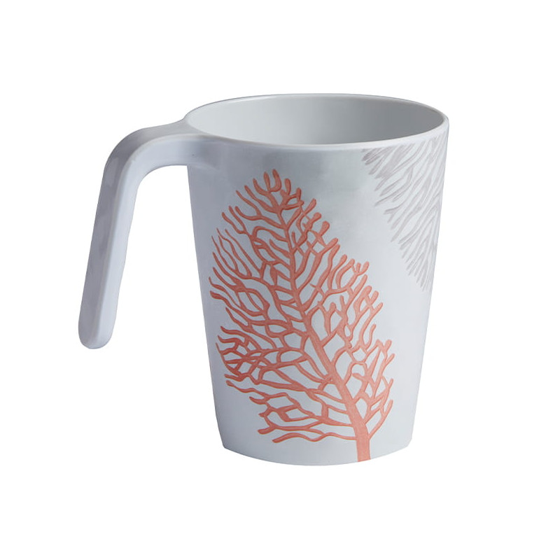 6 Mugs Mélaminé Corail Orange Harmony Mare / Antidérapants | MARINE BUSINESS