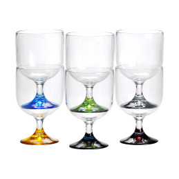 6 Mini verres à pied...