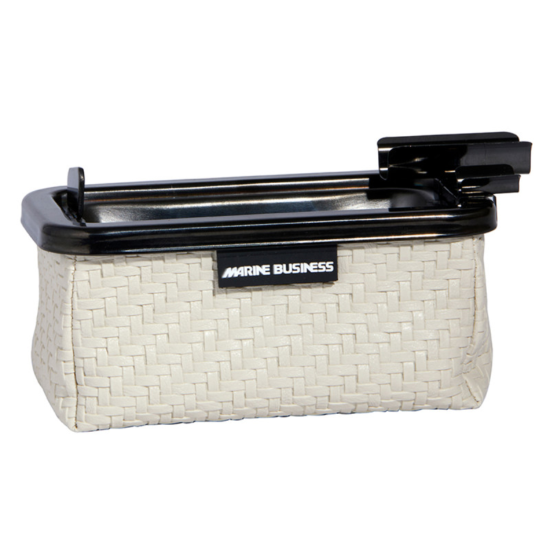 Cendrier à cigares avec couvercle Windproof Rotin Blanc | MARINE BUSINESS