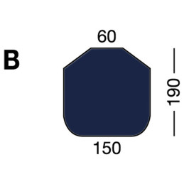 Drap-housse adaptable Modèle B Bleu - Marine Business