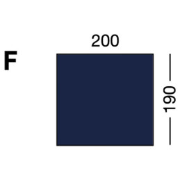 Drap-housse adaptable Modèle F Bleu - Marine Business