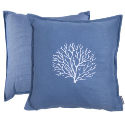 Coussin Brodé Aruba Bleu...